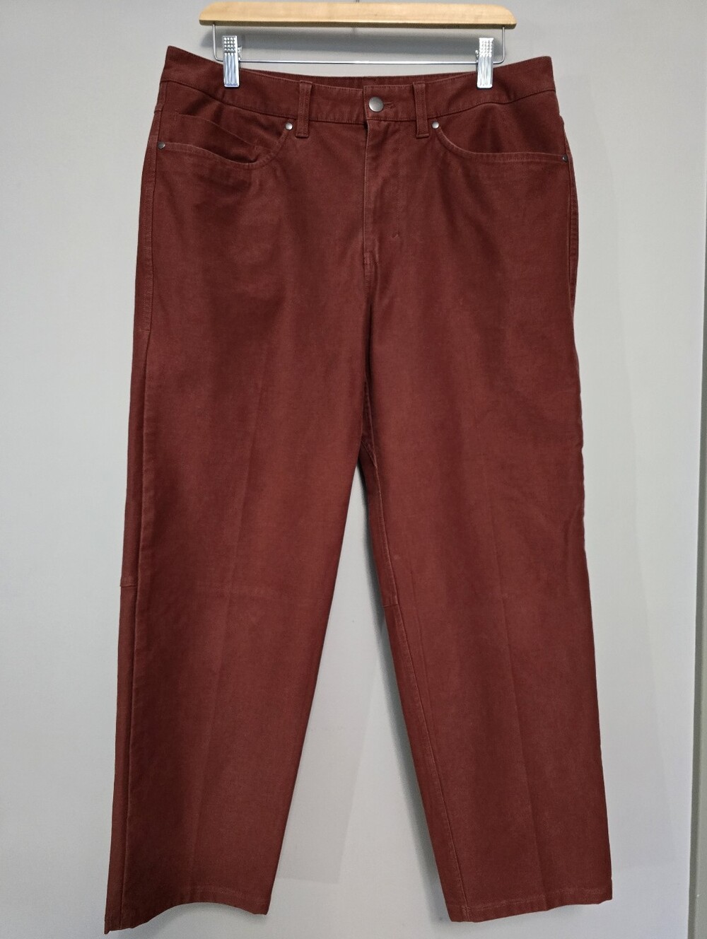 Lululemon Athletica ABC Relaxed Crop Pants Men's Rust Red Size 33